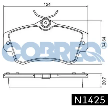 Juego de pastillas de freno- DODGE PT CRUISER 99/