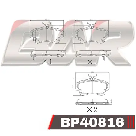Juego de pastillas de freno- DODGE PT CRUISER 99/