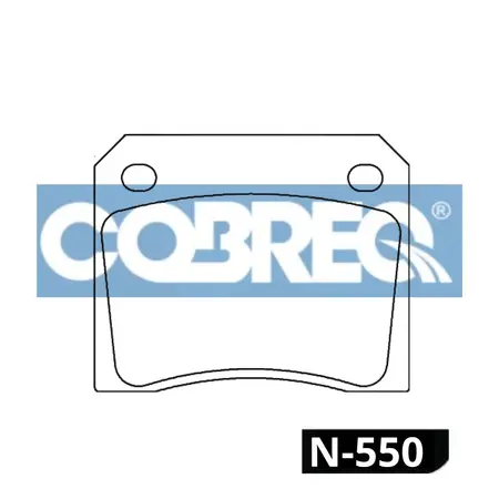 Juego de pastillas de freno- FIAT 125/ PEUGEOT 404-504/JAGUAR E-TYPE- XJ6 66/85