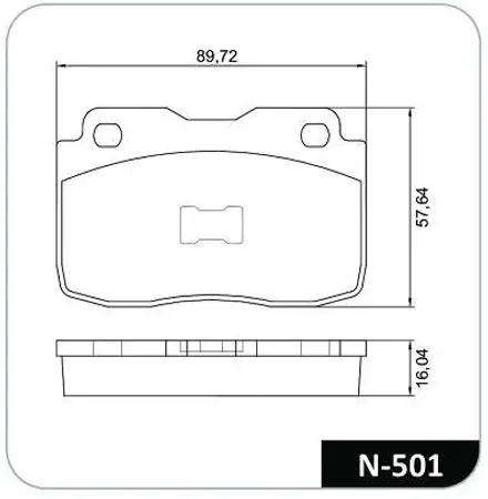 Juego de pastillas de freno- FIAT 147 BRASILERO