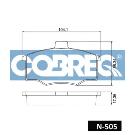 Juego de pastillas de freno- FIAT DUNA 1500-1600- UNO 1500-1600