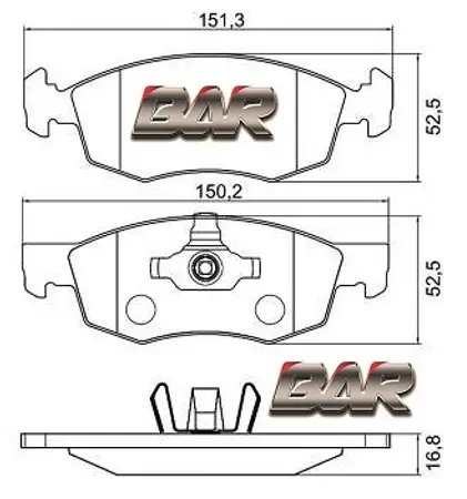 Juego de pastillas de freno- FIAT FIORINO/GRAND SIENA 2017