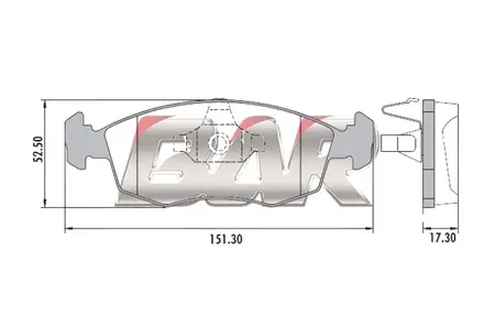 Juego de pastillas de freno- FIAT PALIO 07>/ SIENA 07>/ IDEA 07>/ PUNTO 07>/ 500 07>