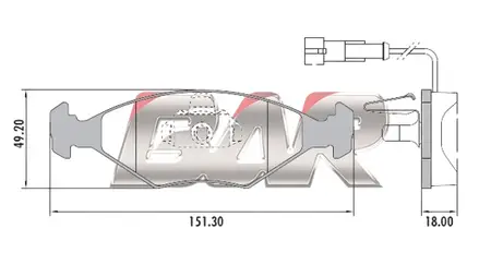 Juego de pastillas de freno- FIAT PALIO - SIENA CON SENSOR ARAÑA NUEVA 99/