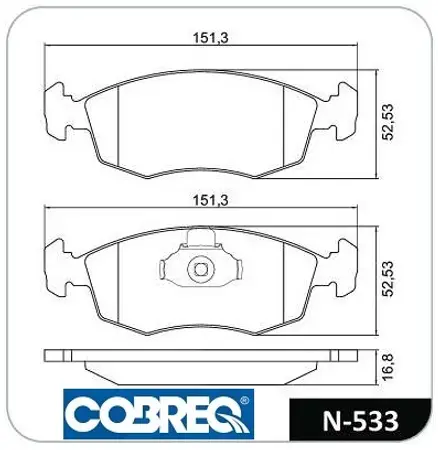 Juego de pastillas de freno- FIAT PALIO WEEKEND-ESTRADA 98/