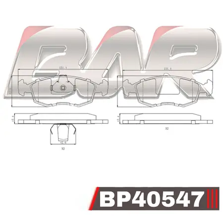 Juego de pastillas de freno- FIAT PALIO WEEKEND-ESTRADA 98/