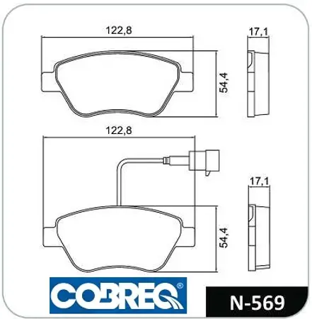 Juego de pastillas de freno- FIAT STILO 1.8 8v 2002 / IDEA 1.6 06
