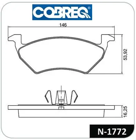 Juego de pastillas de freno- FIAT -TORO