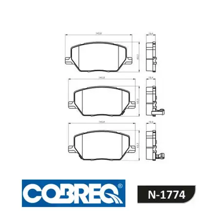 Juego de pastillas de freno- FIAT TORO - JEEP RENEGADE