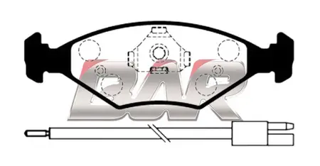Juego de pastillas de freno- FIAT UNO-REGATTA BRASILERO (C/SENS.BIPOLAR) 90/94