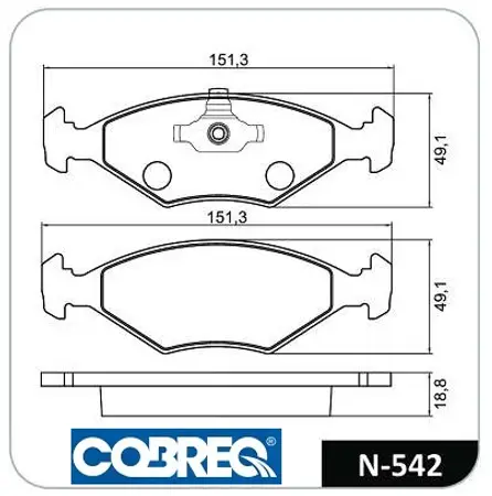 Juego de pastillas de freno- FIATUNO 1.0 ECONOMY 09/...