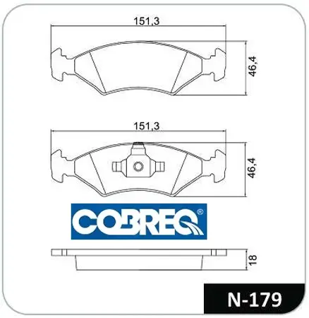 Juego de pastillas de freno- FORD FIESTA / COURIER 2009>