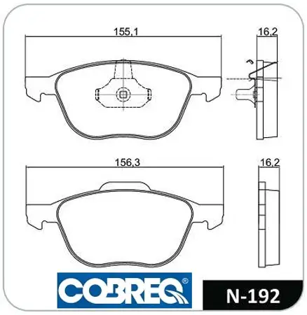 Juego de pastillas de freno- FORD Fiesta-Focus-Transit-Tourneo 02/