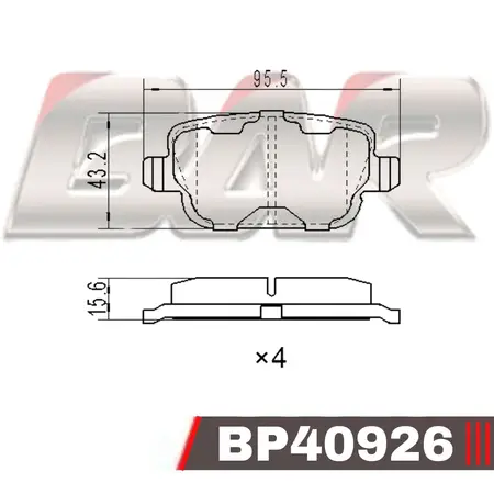 Juego de pastillas de freno- FORD -FOCUS