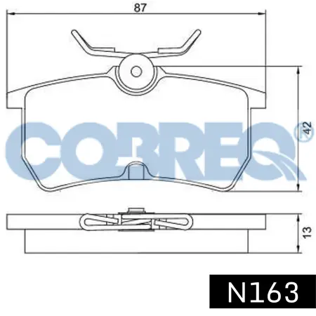 Juego de pastillas de freno- FORD FOCUS (nafta o diesel)