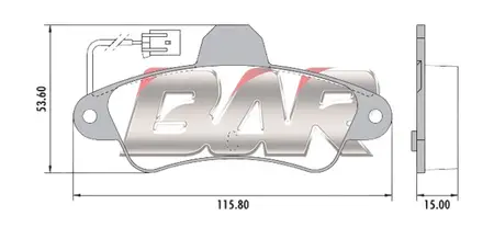 Juego de pastillas de freno- FORD MONDEO CON SENSOR 93/95