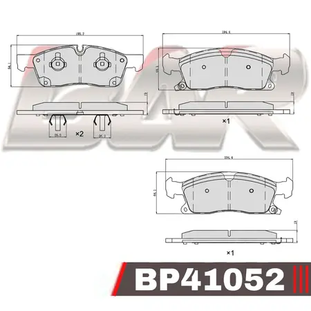 Juego de pastillas de freno- FORD -MONDEO IV