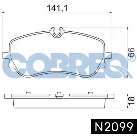 Juego de pastillas de freno- FORD -RANGER 2.2 - 2.5 - 3.2 4WD LIMITED 2012/…