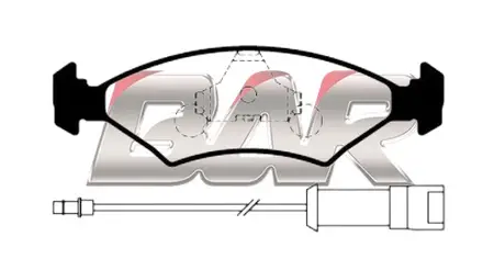 Juego de pastillas de freno- FORD SIERRA - ESCORT 1 CABLE FINA