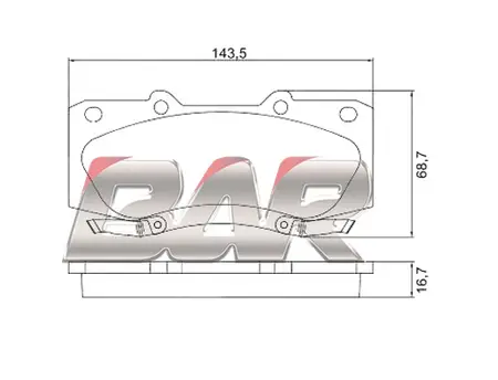 Juego de pastillas de freno- FORD -TRANSIT 2011 EN ADELANTE