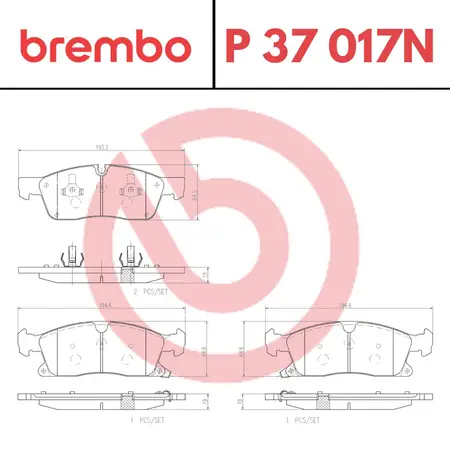 Juego de pastillas de freno- GRAND CHEROKEE IV 11>