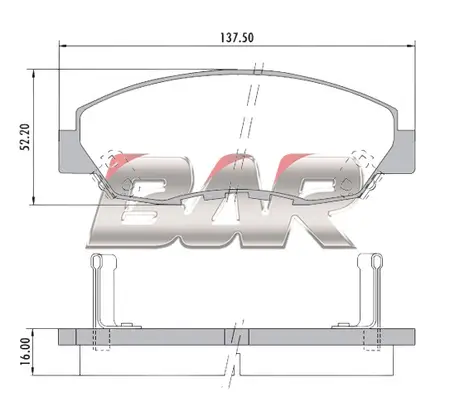 Juego de pastillas de freno- HONDA ACCORD 2.0 16V EX 90/96