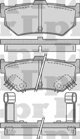 Juego de pastillas de freno- HONDA ACCORD-PRELUDE/SUZUKI/NISSAN 90/96