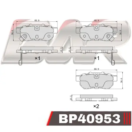 Juego de pastillas de freno- HONDA CIVIC V/JAZZ