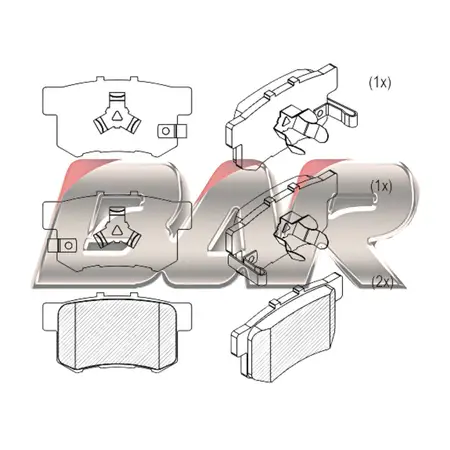 Juego de pastillas de freno- HONDA CR-V II/FR-V