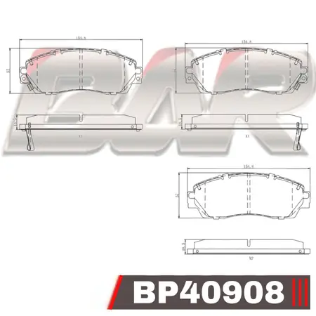 Juego de pastillas de freno- HONDA CRV III 2007