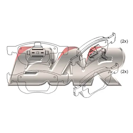 Juego de pastillas de freno- HONDA HRV 1.8 EX - EL - EXL 2019/…