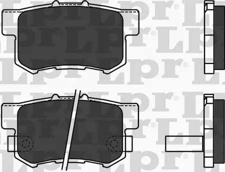 Juego de pastillas de freno- HONDA LEGEND