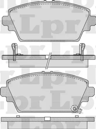 Juego de pastillas de freno- HONDAACCORD 1.8 / 2.016V