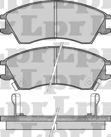 Juego de pastillas de freno- HYUNDAI ACCENT/MITSUBISHI EXPO/ JUSTY 90/94