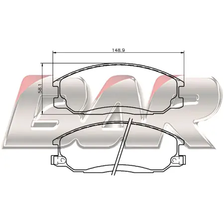 Juego de pastillas de freno- HYUNDAI StaFe-Highway-Trajet-XG