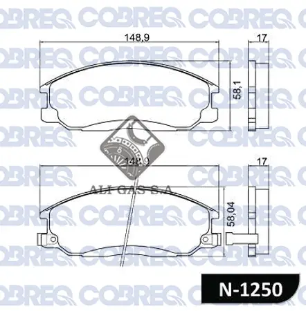 Juego de pastillas de freno- HYUNDAI StaFe-Highway-Trajet-XG