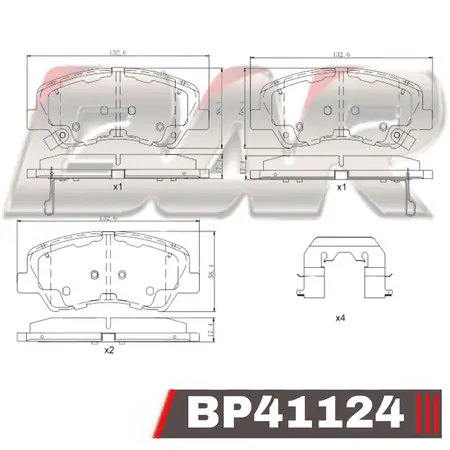 Juego de pastillas de freno- HYUNDAI VELOSTER 11-12