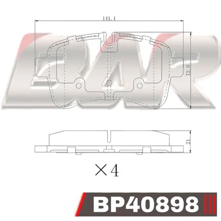 Juego de pastillas de freno- IVECO Daily III (todos) 06/