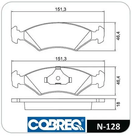 Juego de pastillas de freno- JEEP -COMPASS