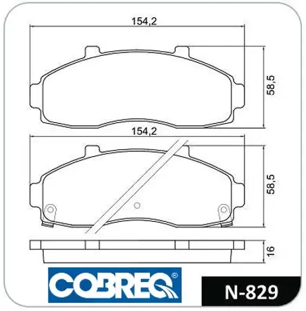 Juego de pastillas de freno- KIA BESTA (MODELO NUEVO) 97/99
