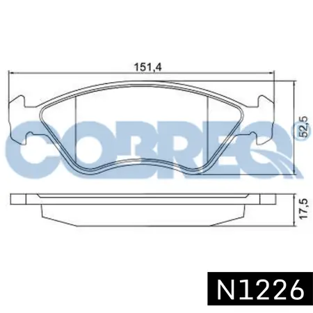 Juego de pastillas de freno- KIA CLARUS 98/