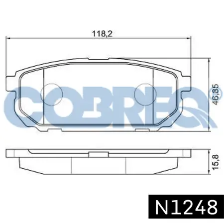 Juego de pastillas de freno- KIA Sorento 02/