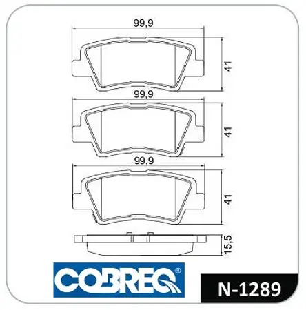 Juego de pastillas de freno- KIA SOUL TRASERA