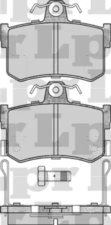 Juego de pastillas de freno- LAND ROVER LINEA 800/ MG 91/