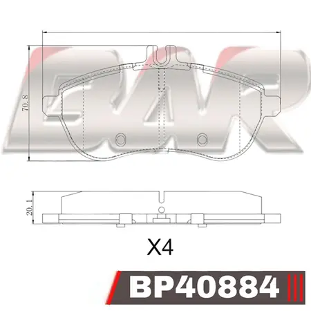 Juego de pastillas de freno- M.BENZ C-Class (todos) -Combi 07/