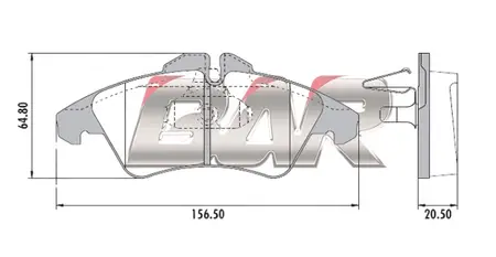 Juego de pastillas de freno- M. BENZ. SPRINTER - VITO 96/97