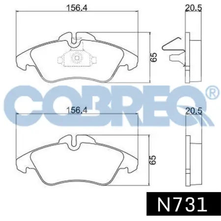 Juego de pastillas de freno- M. BENZ. SPRINTER - VITO 96/97