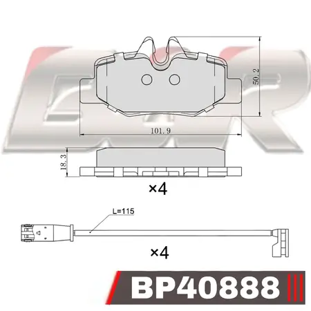 Juego de pastillas de freno- M.BENZ Viano-Vito 03/