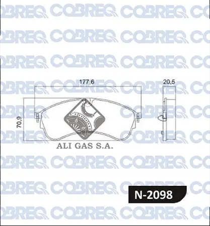 Juego de pastillas de freno- MAN TGE - VW CRAFTER - VW DELIVERY 2016 ->