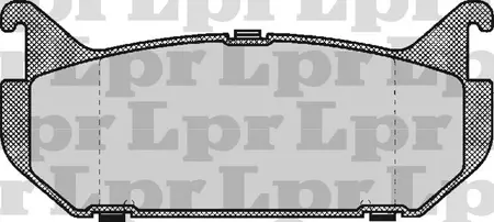 Juego de pastillas de freno- MAZDA 626 COUPE- 626GLX- MX-6 92/95